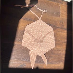 Abercrombie & Fitch Cropped Halter Scarf Top